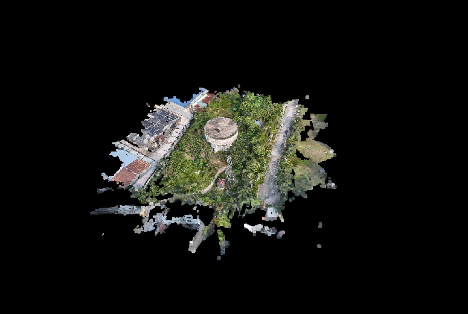 Point-cloud model preview — Petaling Jaya drone capture · AD-D31BC205