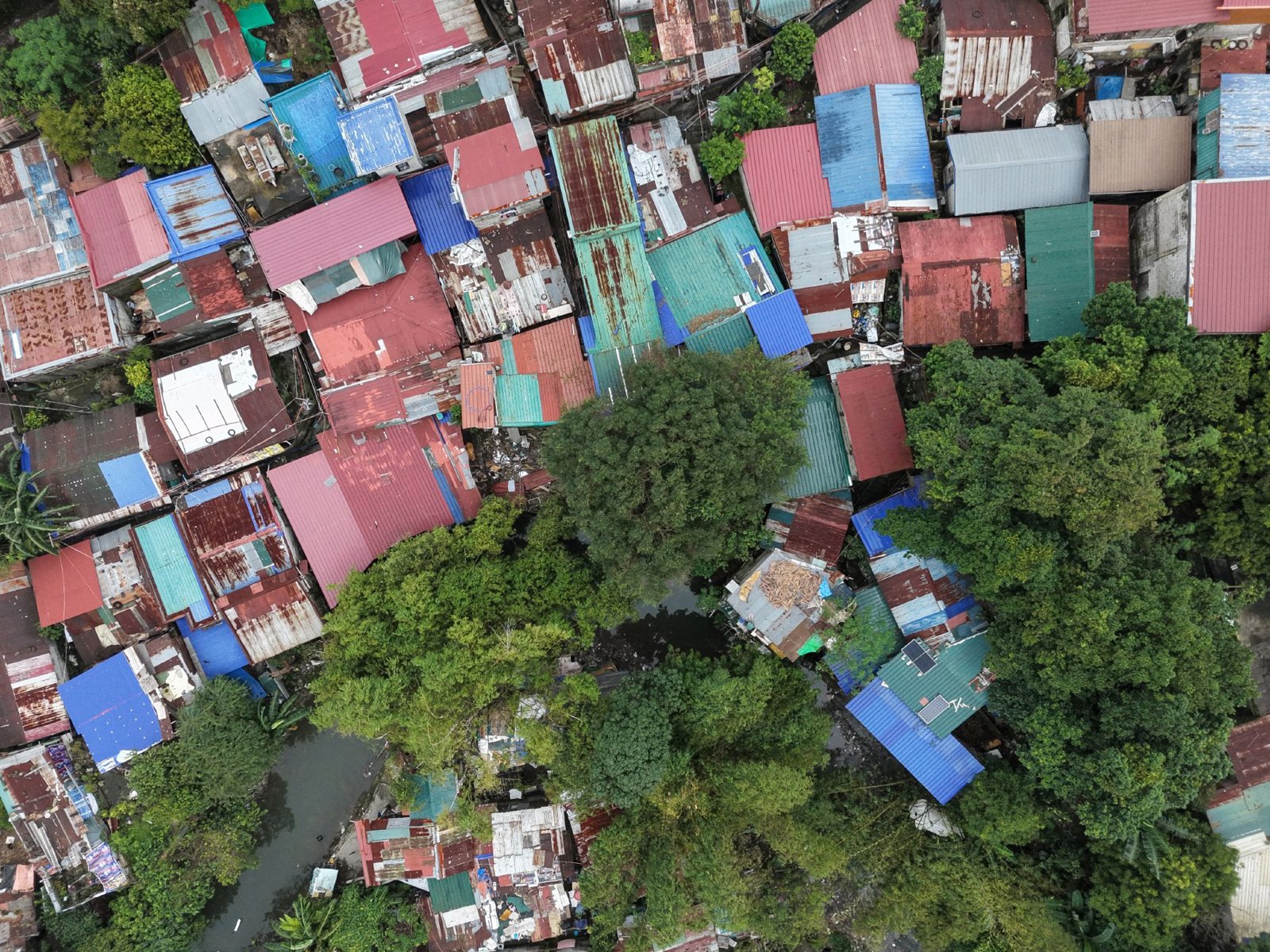 Selected drone photograph — Caloocan drone capture · AD-54F69002
