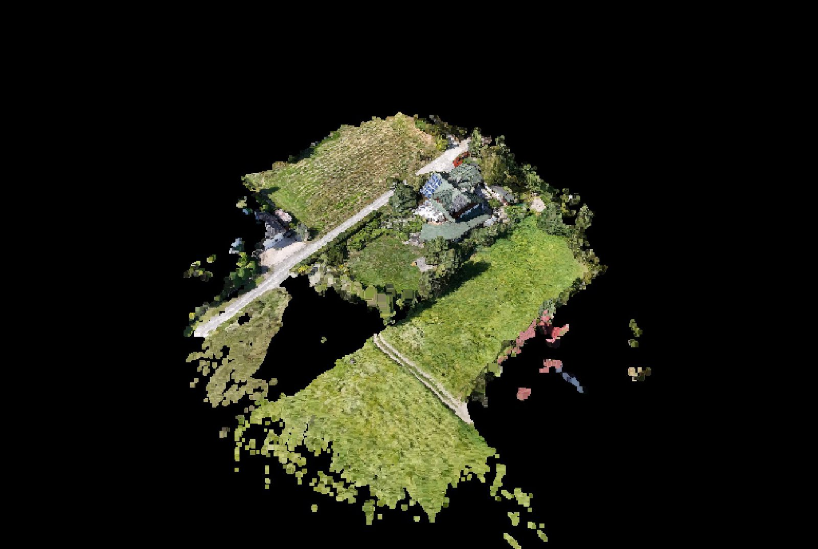 Point-cloud model preview — Rabka-Zdrój drone capture · AD-5830F9EA