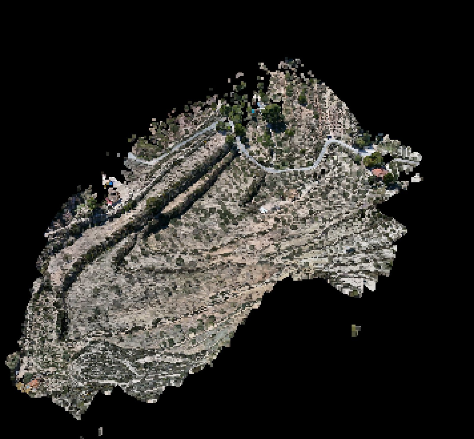 Point-cloud model preview — Alicante drone capture · AD-FB9BBAE8