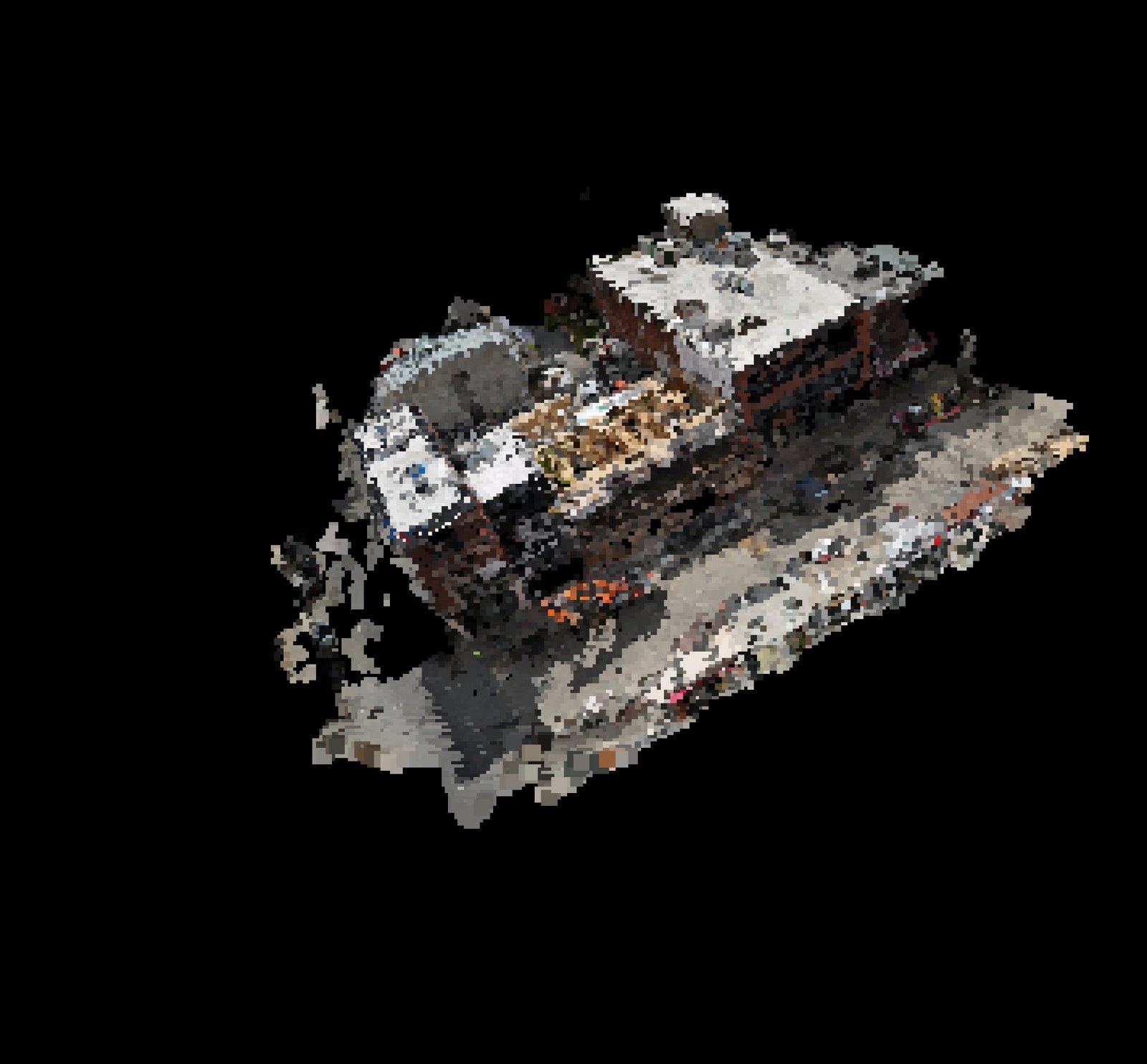 Point-cloud model preview — Montréal drone capture · AD-076A2F8E