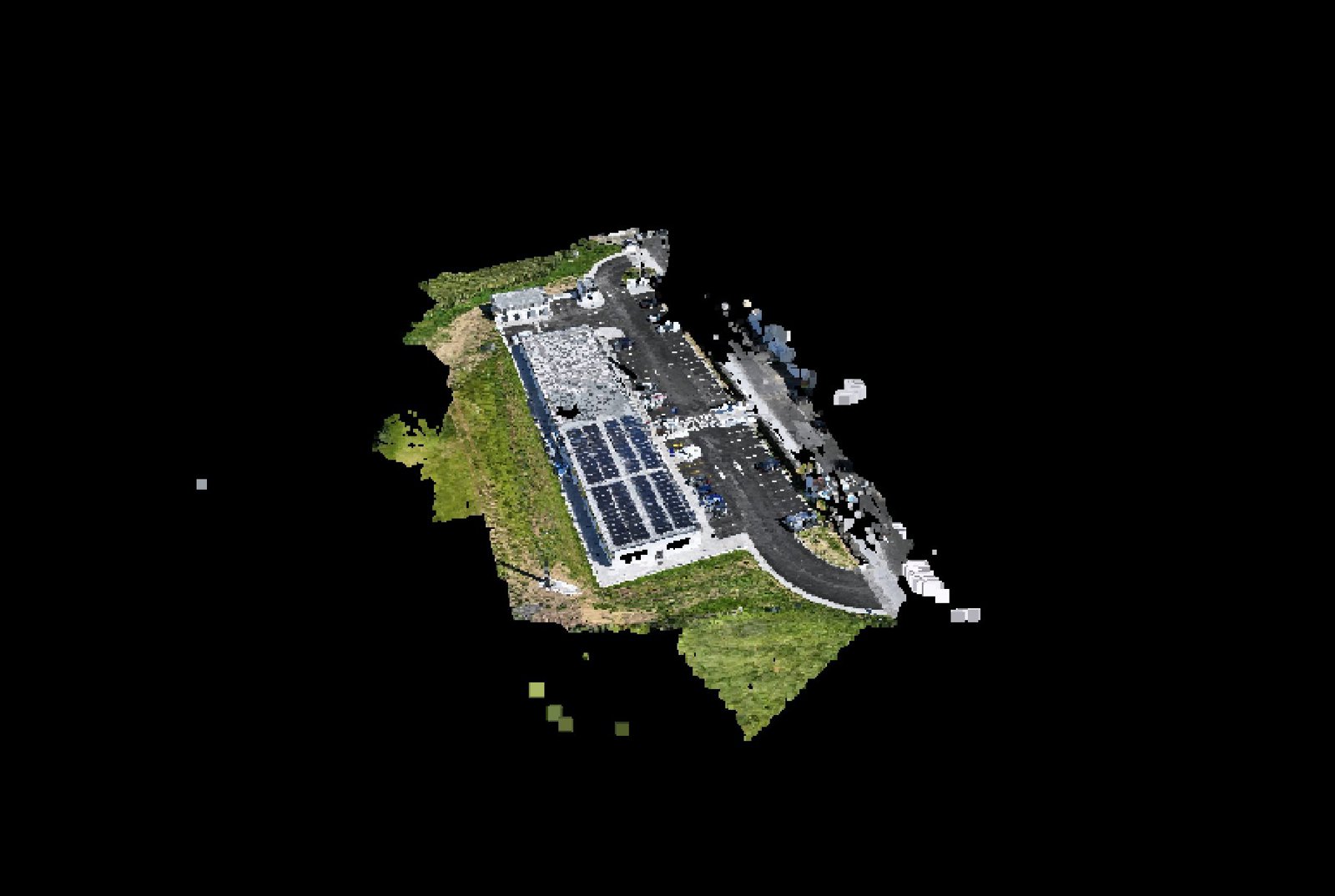 Point-cloud model preview — Maia drone capture · AD-CFBC255C