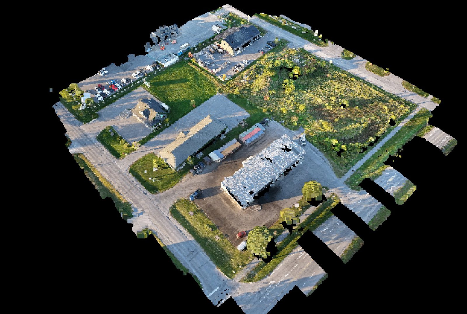 Point-cloud model preview — Carleton Place drone capture · AD-9221A4E4