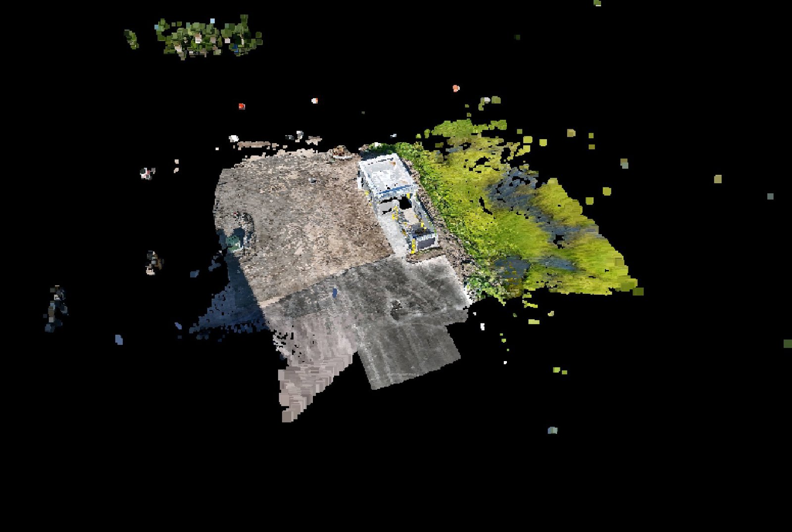 Point-cloud model preview — Daytona Beach drone capture · AD-7D674CA9