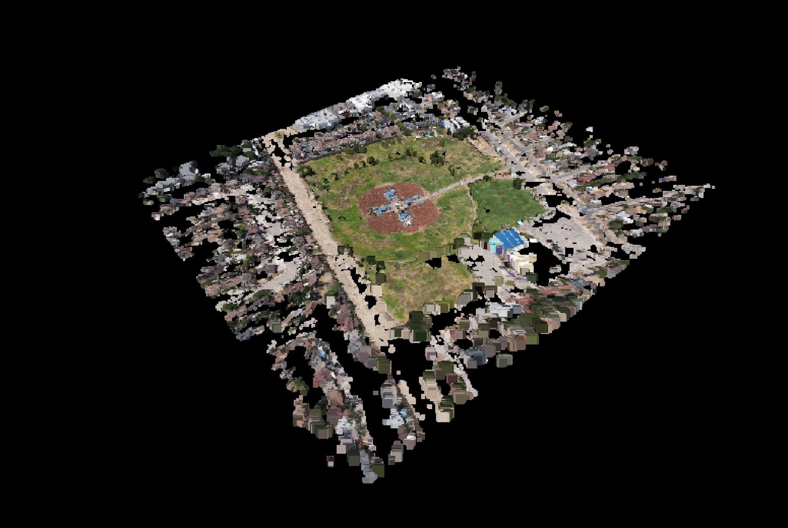 Point-cloud model preview — El Paso drone capture · AD-046BDEE2