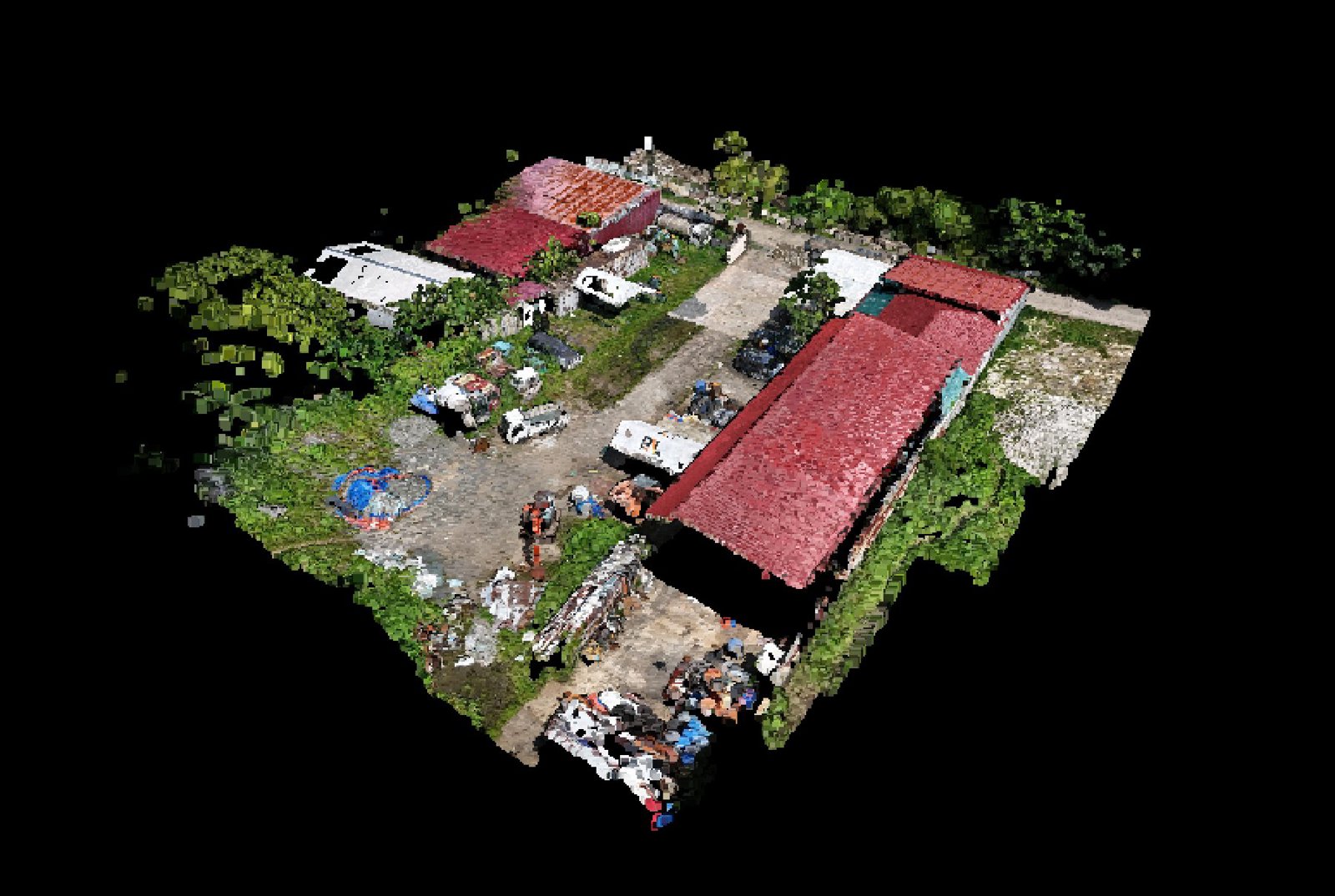 Point-cloud model preview — Santa Maria drone capture · AD-A8961B54