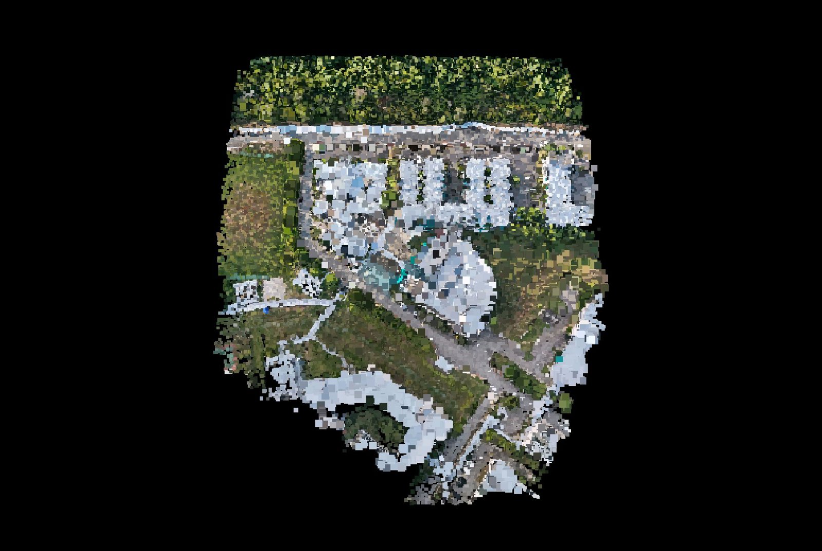 Point-cloud model preview — Gambang drone capture · AD-315F7E27