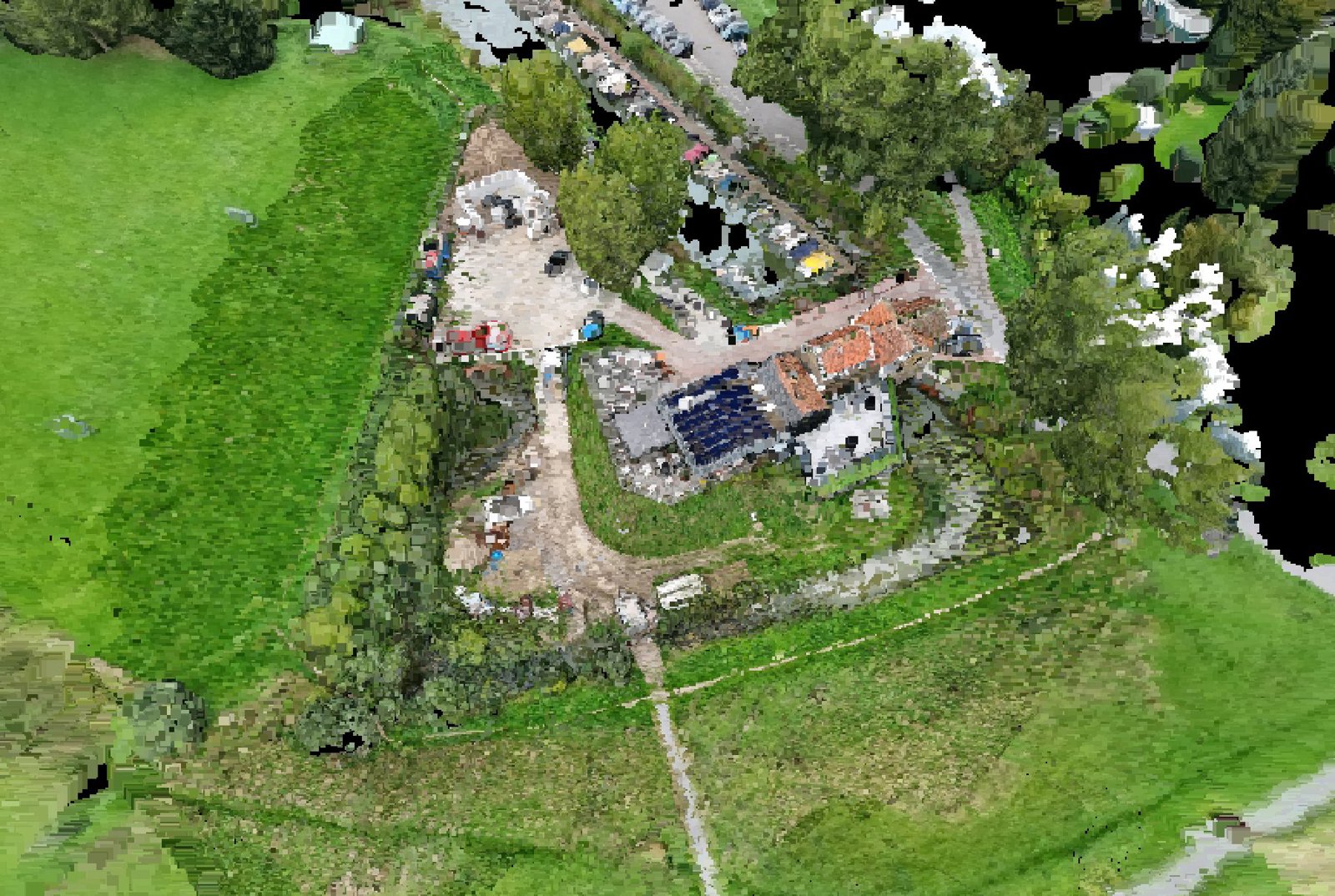 Point-cloud model preview — Dordrecht drone capture · AD-45F93359