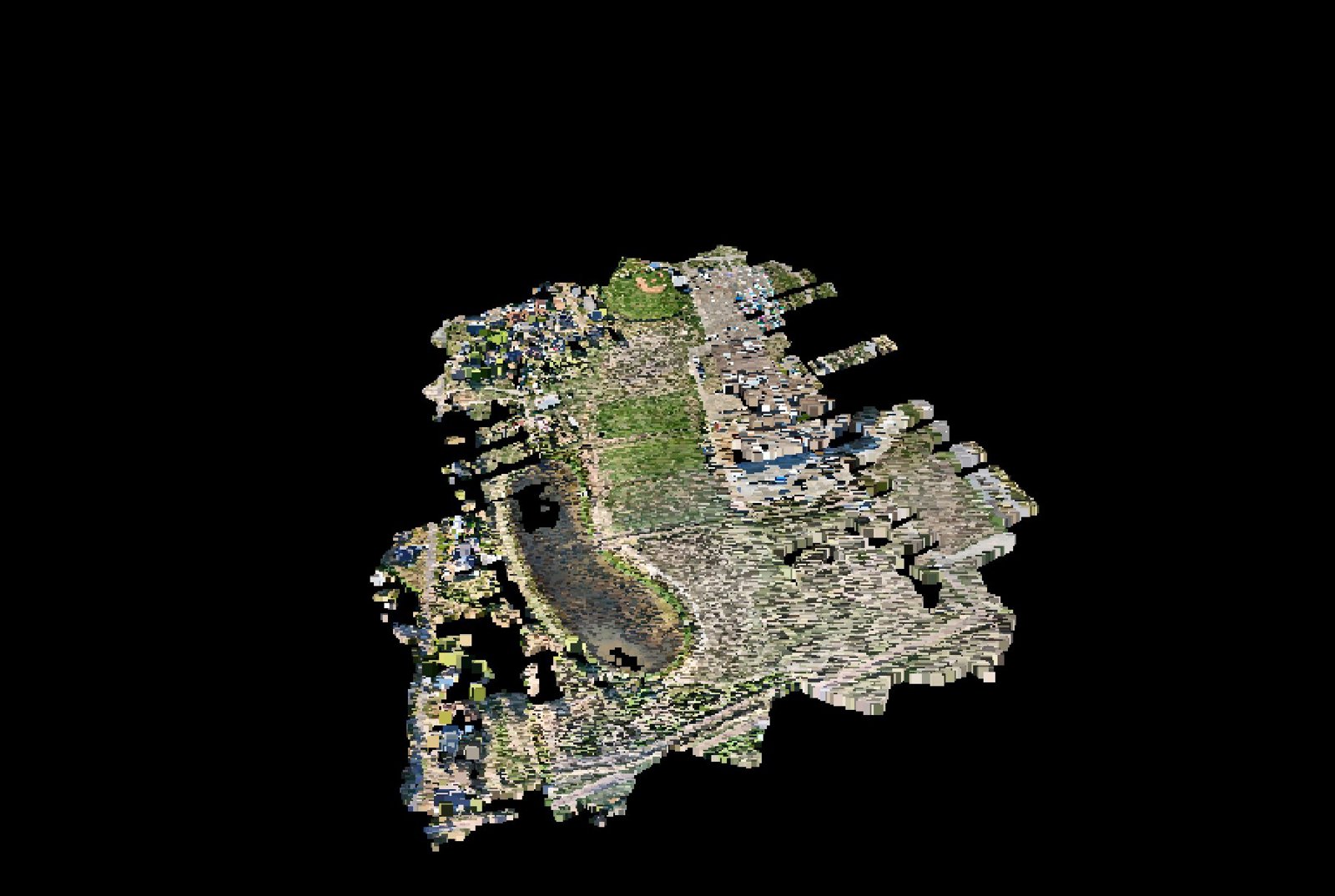 Point-cloud model preview — Mabank drone capture · AD-B2C095F4