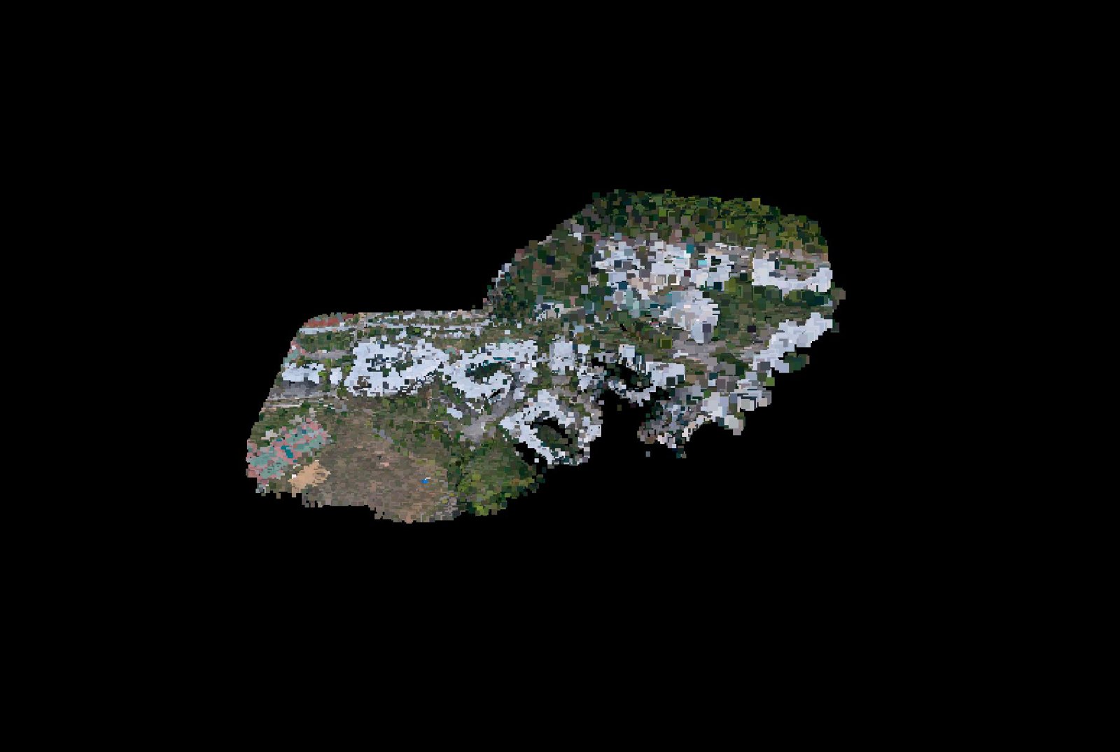 Point-cloud model preview — Gambang drone capture · AD-E65C18BA