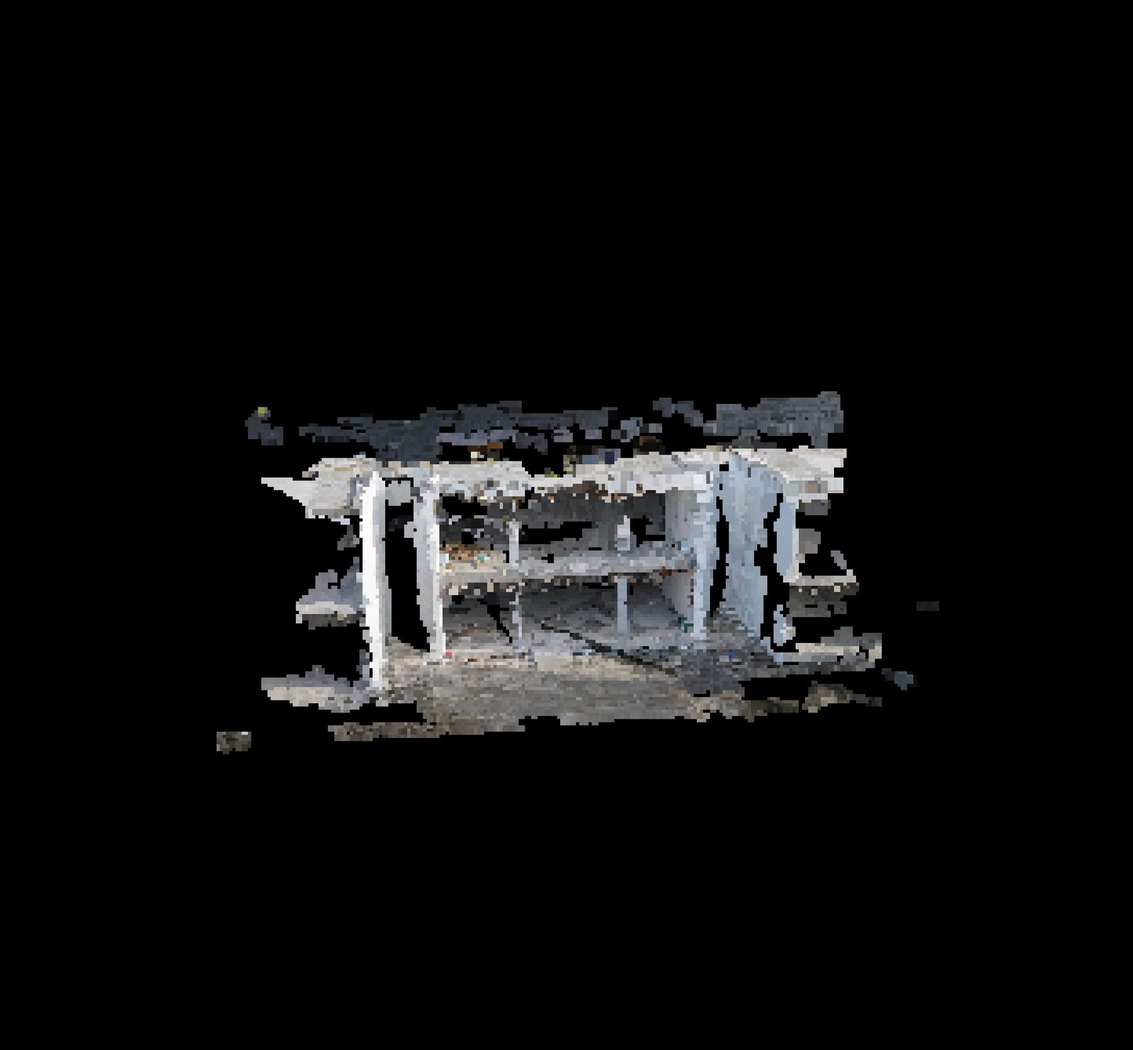 Point-cloud model preview — Willemstad drone capture · AD-39DD1ABB