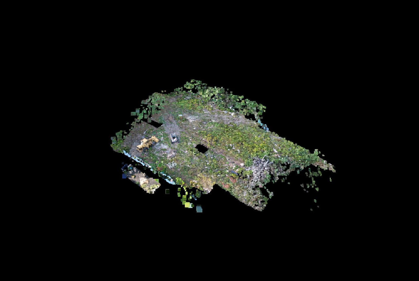 Point-cloud model preview — Hingham drone capture · AD-125E8DE4