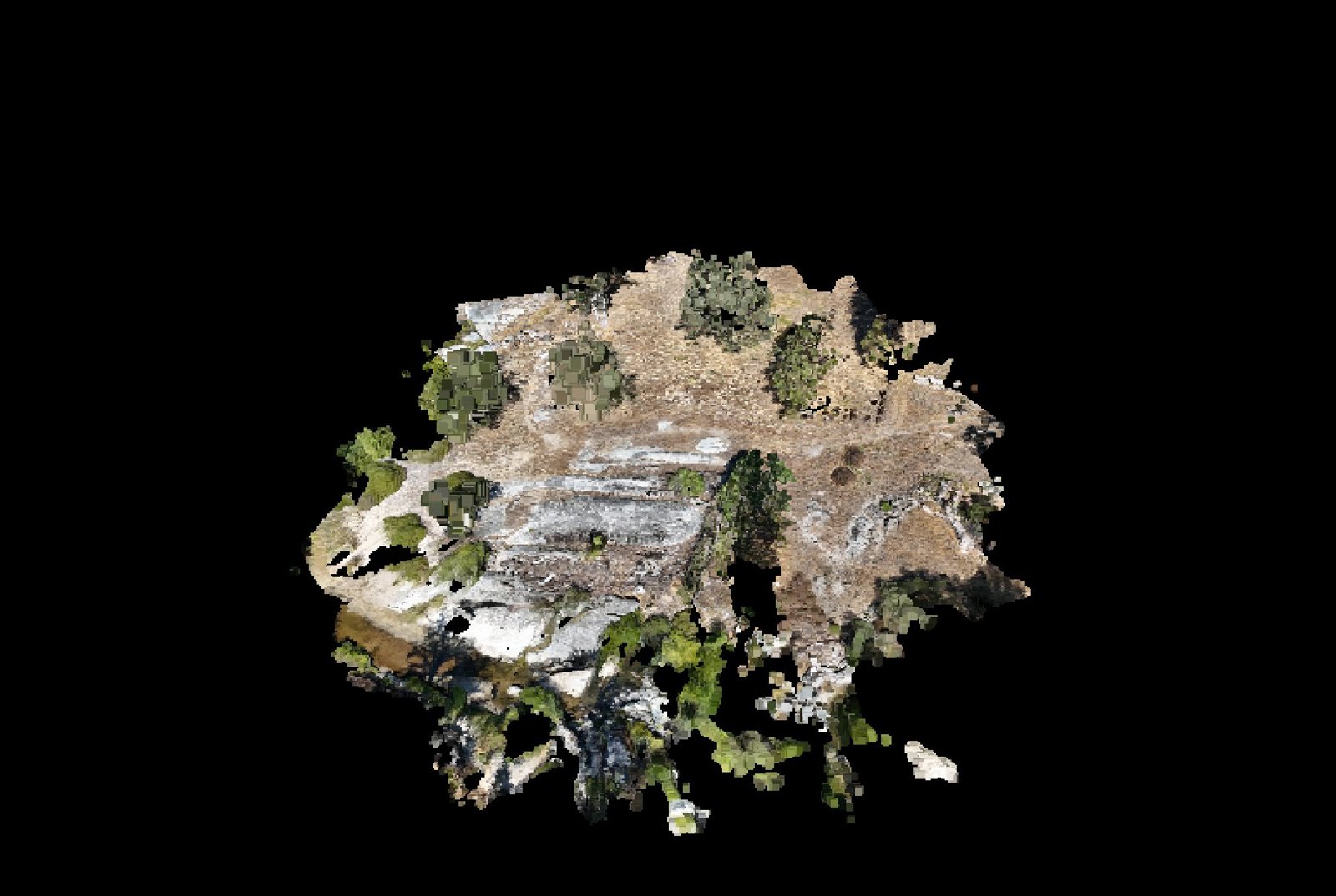 Point-cloud model preview — Ahwahnee drone capture · AD-8005B29C