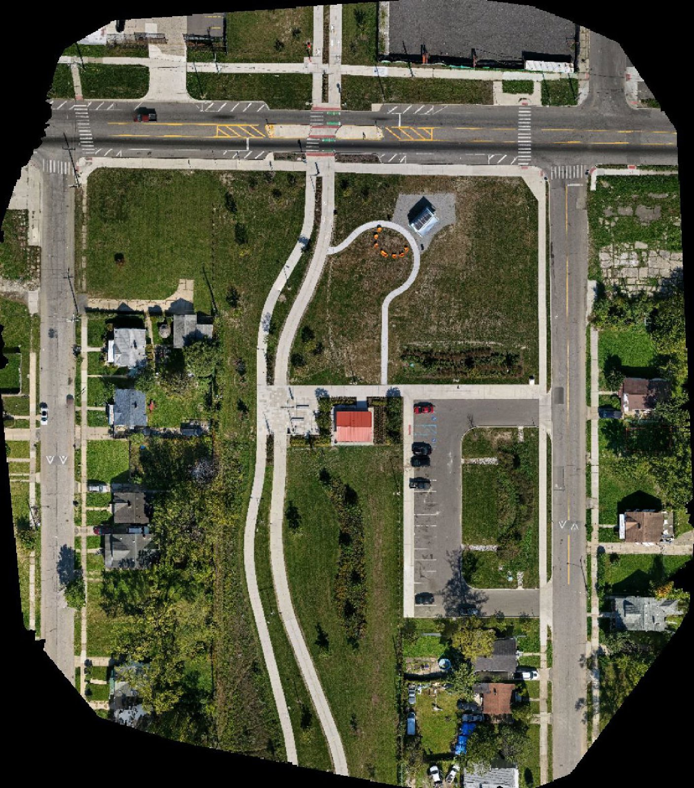 Reviewed orthomosaic preview — Detroit drone capture · AD-5FEF6307