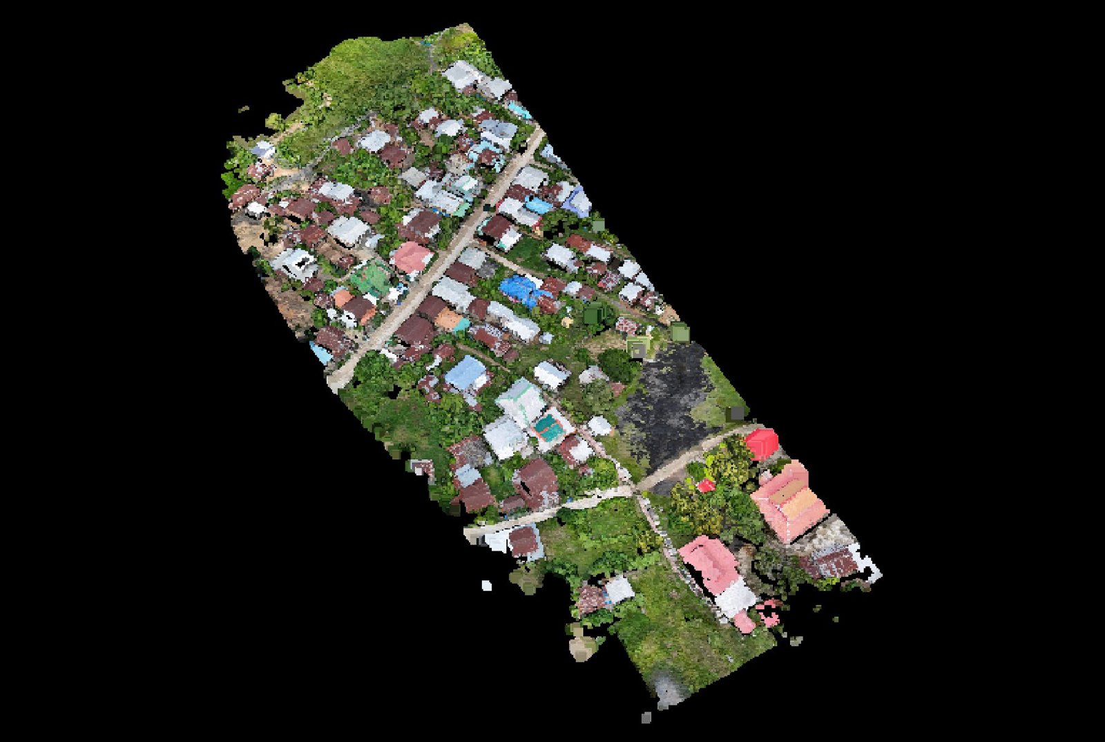 Point-cloud model preview — Tambon Ban Yang drone capture · AD-4315DE79