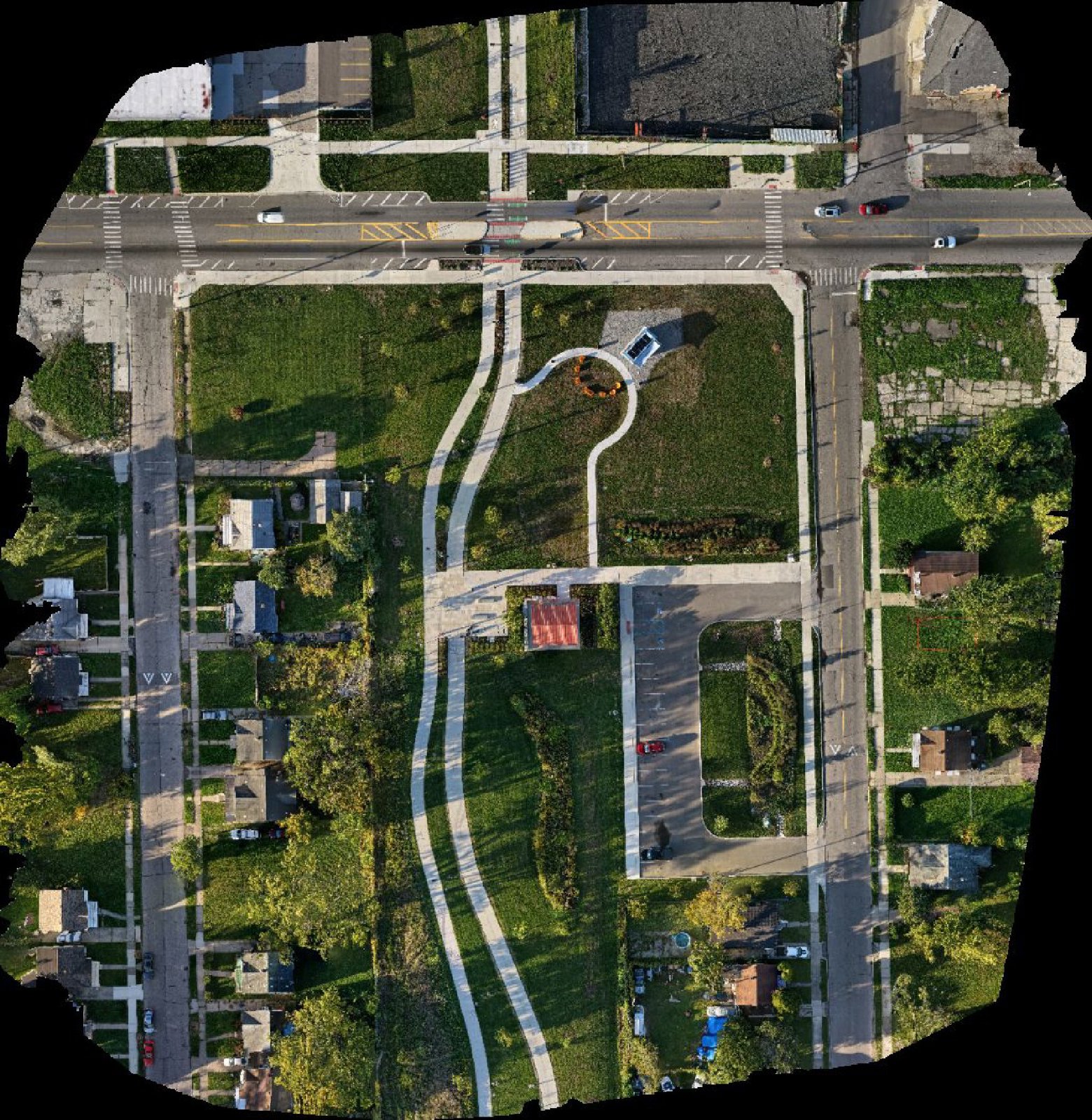 Reviewed orthomosaic preview — Detroit drone capture · AD-088577A6