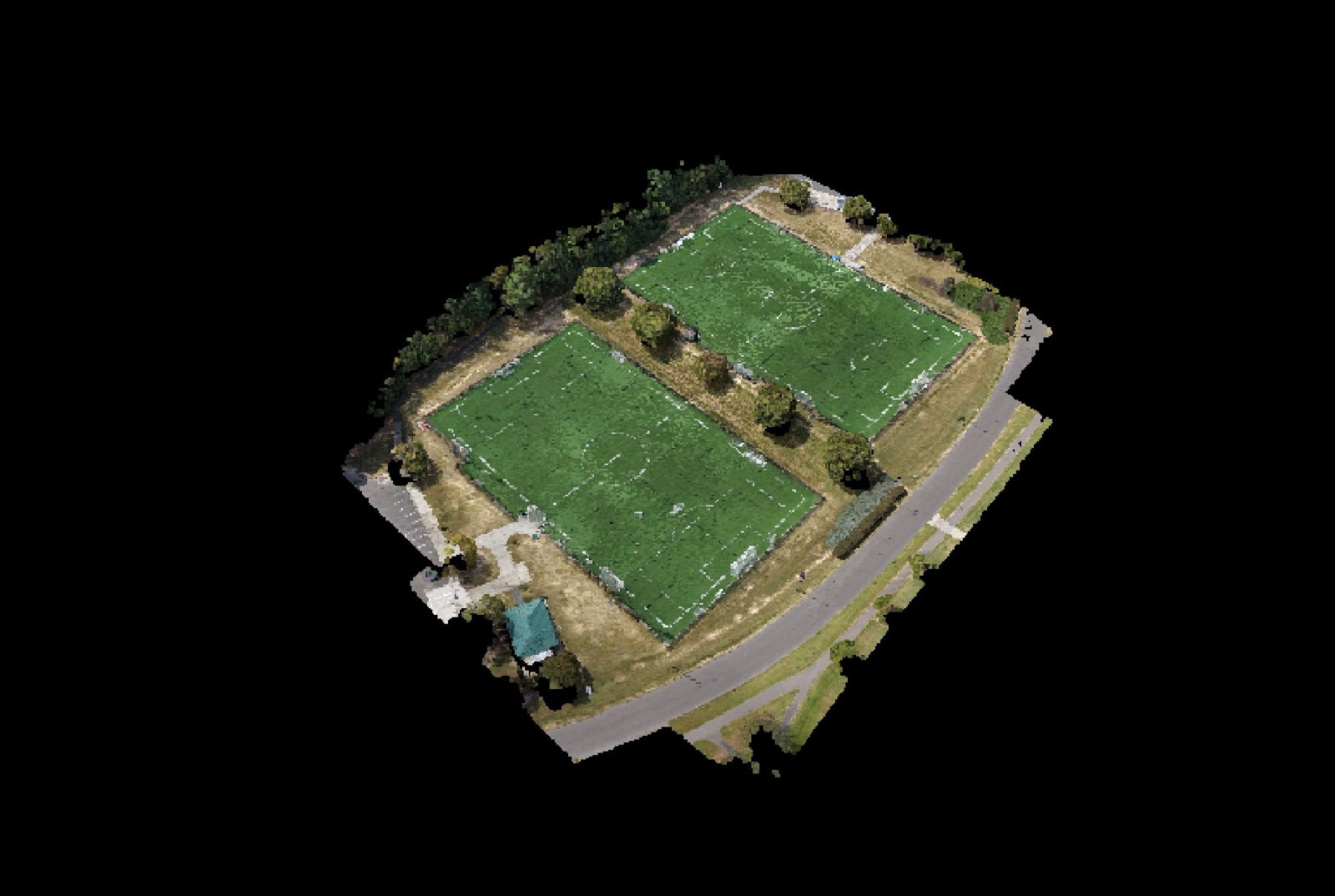 Point-cloud model preview — Cary drone capture · AD-CD21F44D