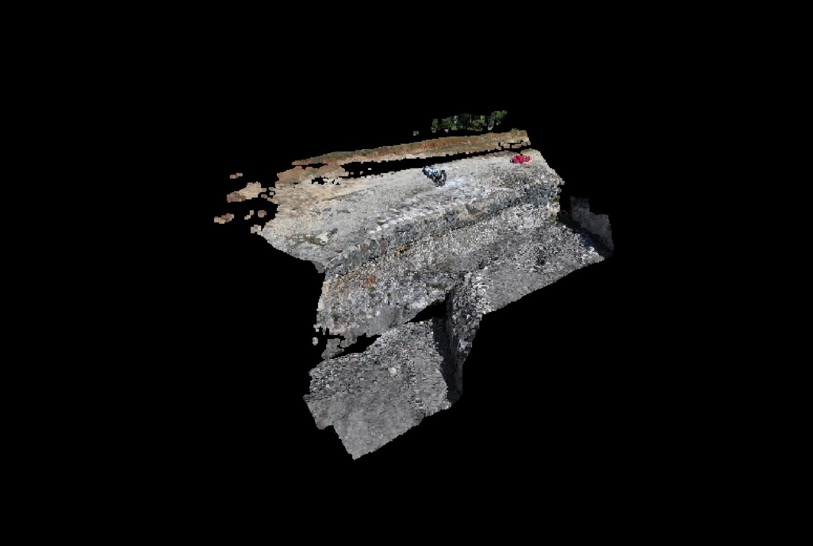 Point-cloud model preview — North Smithfield drone capture · AD-56CA4255