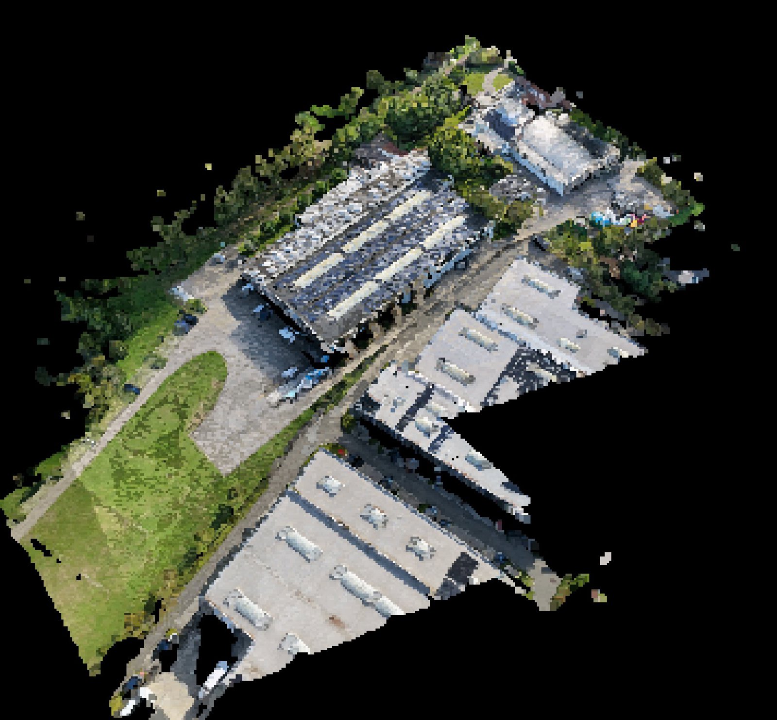 Point-cloud model preview — Bornem drone capture · AD-7765003A