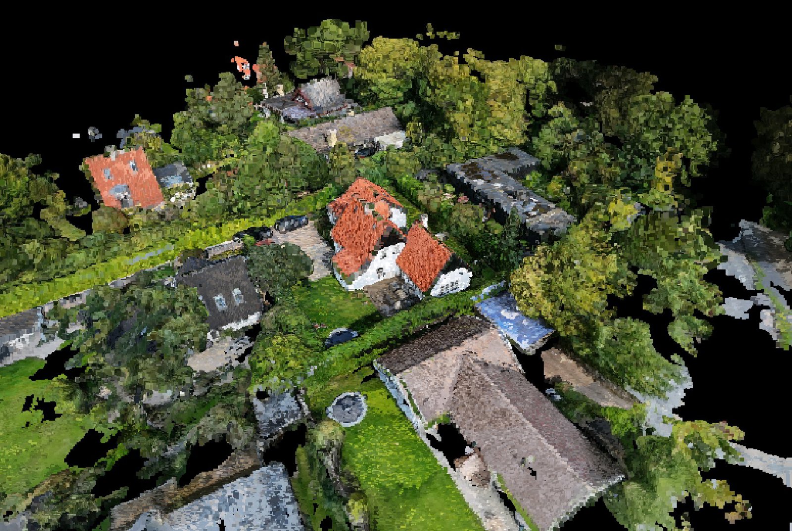 Point-cloud model preview — Nærum drone capture · AD-0FE158B9