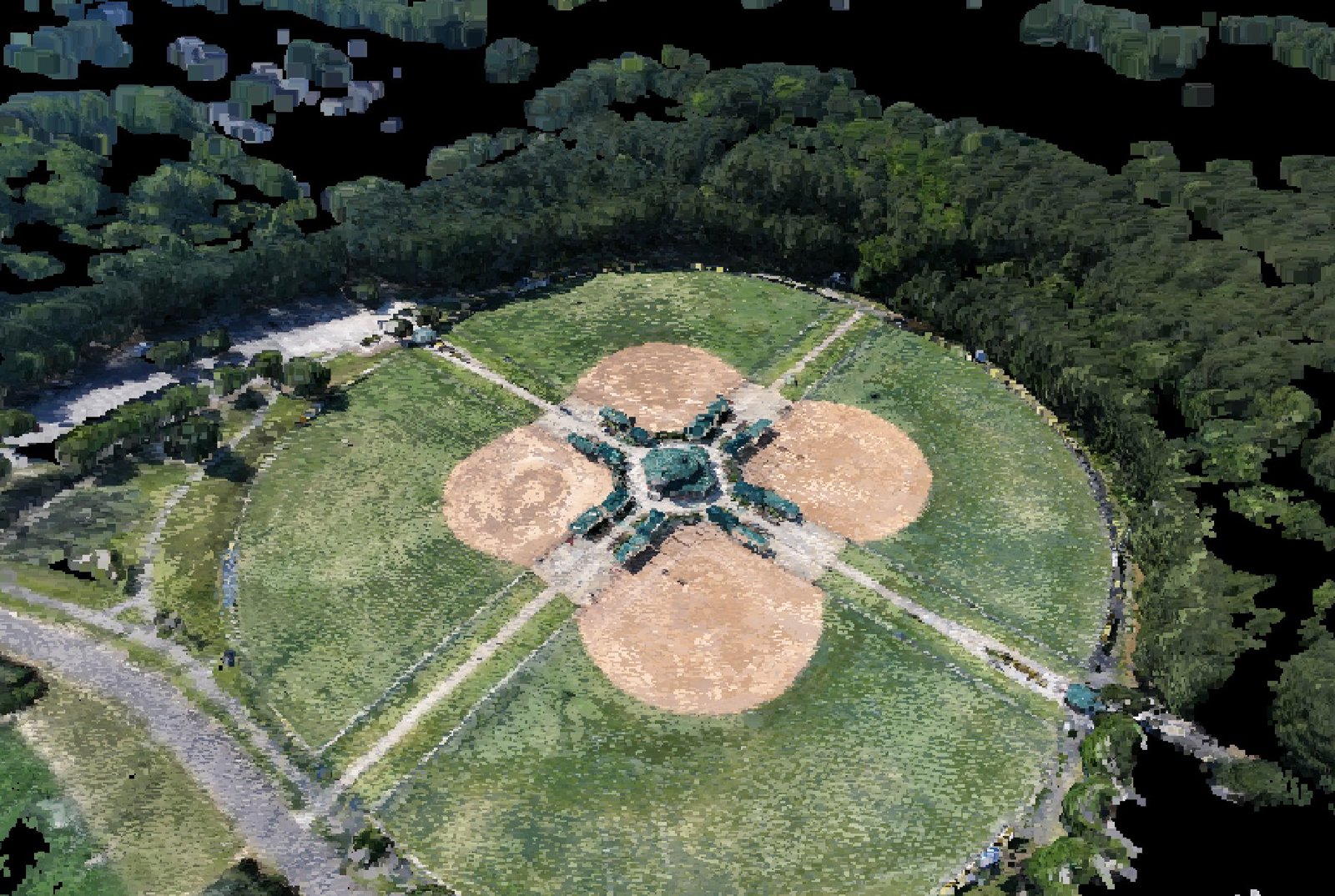 Point-cloud model preview — Cary drone capture · AD-A6A9AC7B